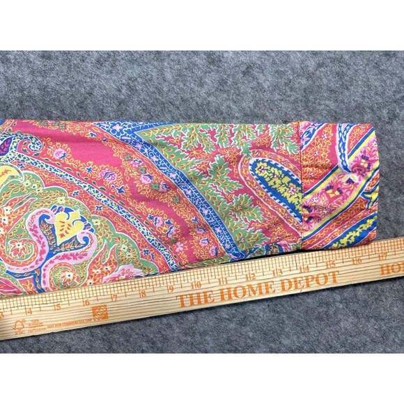 Lauren Ralph Lauren Womens Button Up Shirt Floral Paisley Black Label Tunic Sz L - Picture 9 of 11